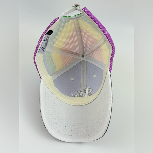 St. Louis Cardinals Gray Rainbow Mesh Back, Adjustable Vented Pride Unisex Cap - Picture 7 of 8